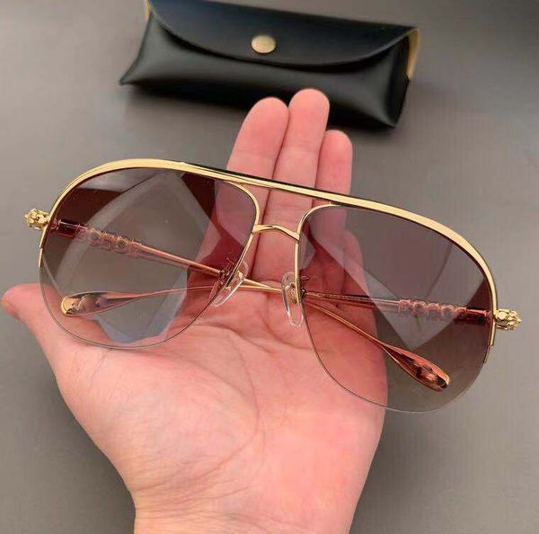 2021 classic fashion metal half frame men's luxury sunglasses outdoor fishing beach travel pilot anti-glare glasses with box, White;black
2021 classic fashion metal half frame men's luxury sunglasses outdoor fishing beach travel pilot anti-glare glasses with box, White;black