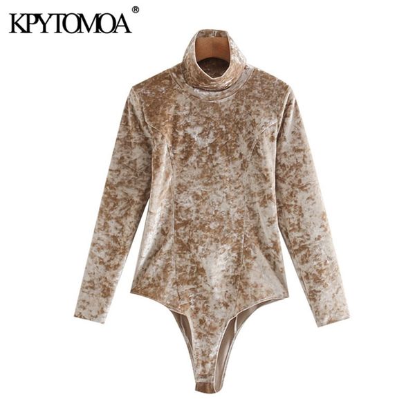 women fashion high neck velvet bodysuits vintage long sleeve snap-button female playsuits chic 210420, Black;white
women fashion high neck velvet bodysuits vintage long sleeve snap-button female playsuits chic 210420, Black;white