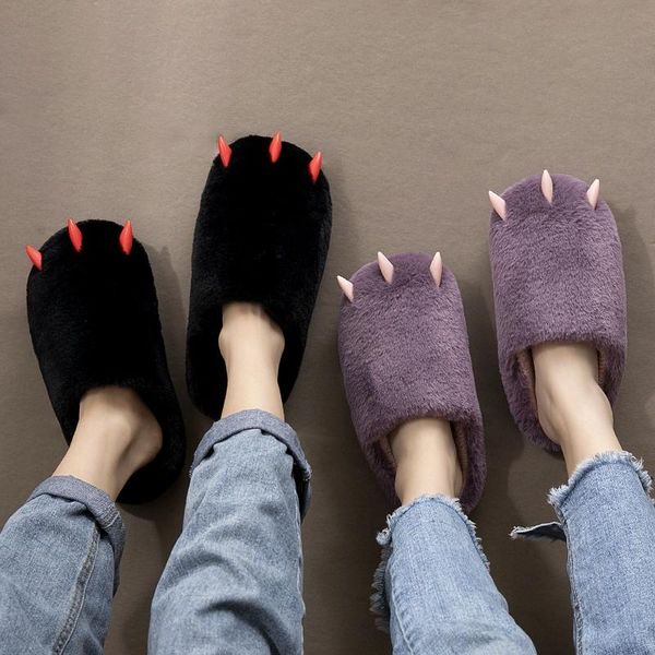 autumn winter womens flat slippers shoes indoor plush cat thick warm c31, Black
autumn winter womens flat slippers shoes indoor plush cat thick warm c31, Black