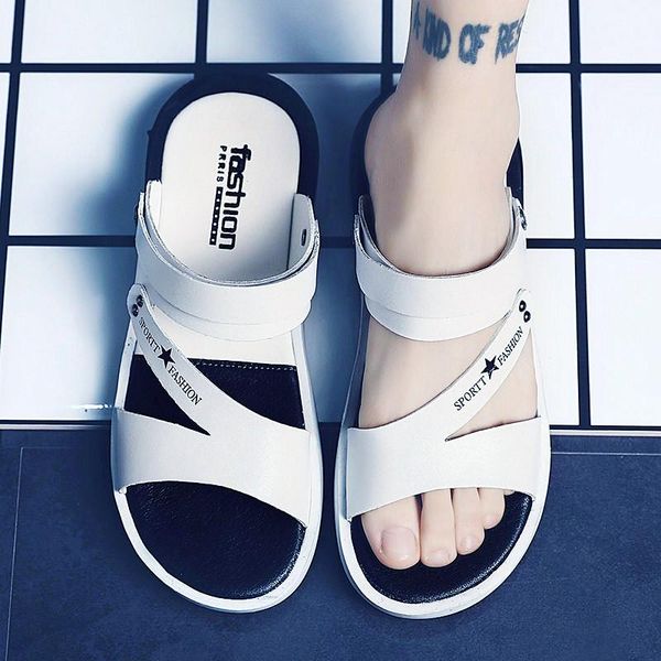 sandals one word drag men's 2021 summer outdoor wear personality beach trend korean version shoes, Black
sandals one word drag men's 2021 summer outdoor wear personality beach trend korean version shoes, Black