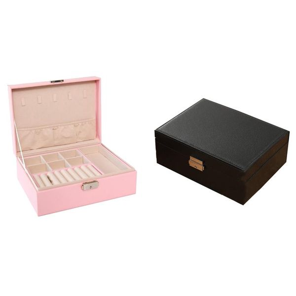 watch boxes & cases pu leather jewelry storage box earrings ring display case double, Black;blue
watch boxes & cases pu leather jewelry storage box earrings ring display case double, Black;blue