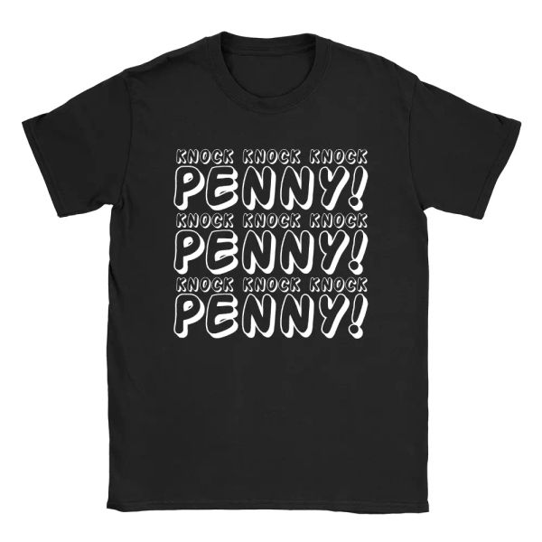 knock knock knock penny mens t-shirt big bang theory funny slogan gift, White;black
knock knock knock penny mens t-shirt big bang theory funny slogan gift, White;black