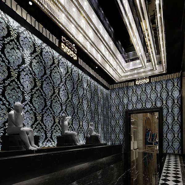 wallpapers 10m length european luxury black damascus flash wallpaper 3d living room ktv mural fashion flame retardant wall paper
wallpapers 10m length european luxury black damascus flash wallpaper 3d living room ktv mural fashion flame retardant wall paper
