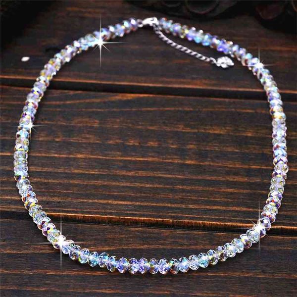 handmade diy shijia austrian abacus pearl crystal necklace clavicle chain korean fashion high end crystal jewelry, Silver
handmade diy shijia austrian abacus pearl crystal necklace clavicle chain korean fashion high end crystal jewelry, Silver