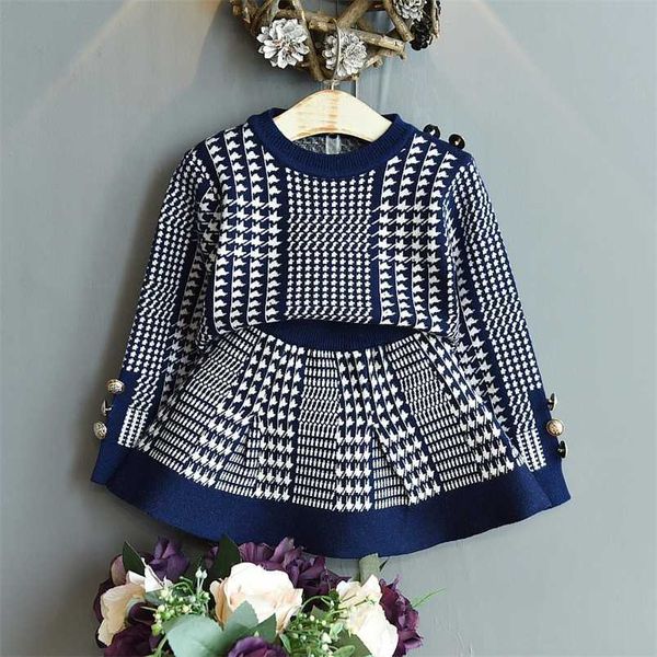 fall toddler girl sweaters warm knitted shirt suit skirt korean fashion autumn winter clothes children's two piece set 211201, Blue
fall toddler girl sweaters warm knitted shirt suit skirt korean fashion autumn winter clothes children's two piece set 211201, Blue