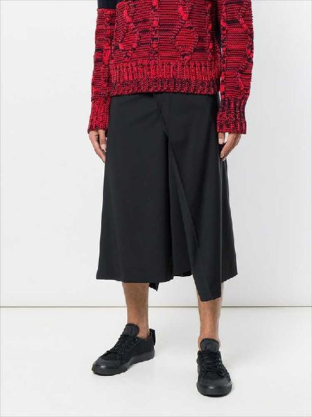 men's pants culottes and wide-leg trousers spring autumn black nine-point design irregular asymmetric loose casual
men's pants culottes and wide-leg trousers spring autumn black nine-point design irregular asymmetric loose casual