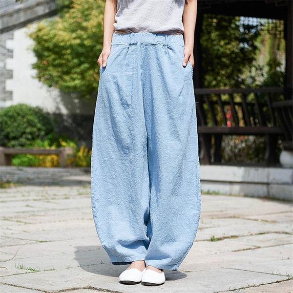style casual cotton linen womens pants trouser elastic waist spring solid color chinese mid harem, Black;white
style casual cotton linen womens pants trouser elastic waist spring solid color chinese mid harem, Black;white
