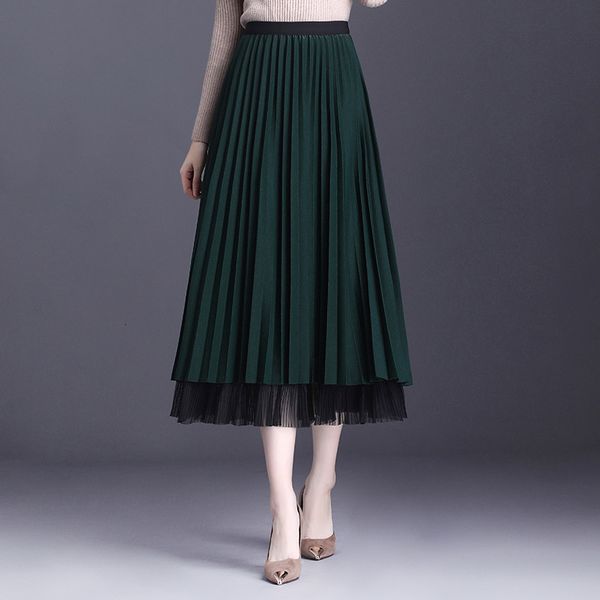 blazers female double-side solid mesh women skirts ladies tulle elastic autumn winter high waist pleated maxi skirt, Black
blazers female double-side solid mesh women skirts ladies tulle elastic autumn winter high waist pleated maxi skirt, Black