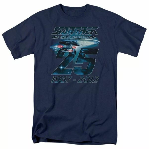 star trek enterprise 25 t shirt licensed sci-fi tv classic tee new navy blue, White;black
star trek enterprise 25 t shirt licensed sci-fi tv classic tee new navy blue, White;black