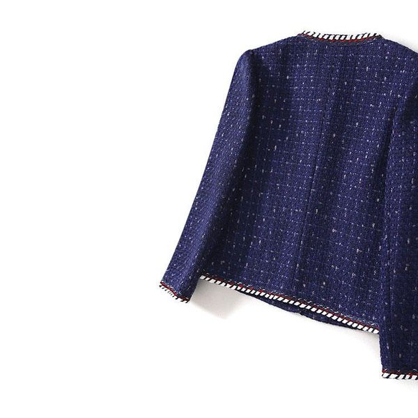 women's jackets patchwork elegant office lady twist tweed suit 2021 autumn women coats pockets short royal blue, Black;brown
women's jackets patchwork elegant office lady twist tweed suit 2021 autumn women coats pockets short royal blue, Black;brown