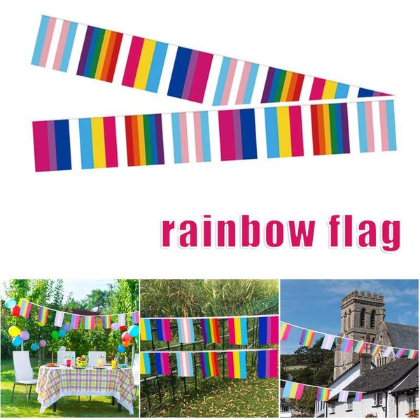 party decoration rainbow flag string rectangle stripes polyester banner colorful for courtyard festival confetti
party decoration rainbow flag string rectangle stripes polyester banner colorful for courtyard festival confetti