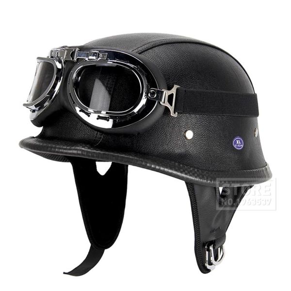 motorcycle helmets leather helmet vintage retro moto german open face half chopper biker pilot dot black
motorcycle helmets leather helmet vintage retro moto german open face half chopper biker pilot dot black