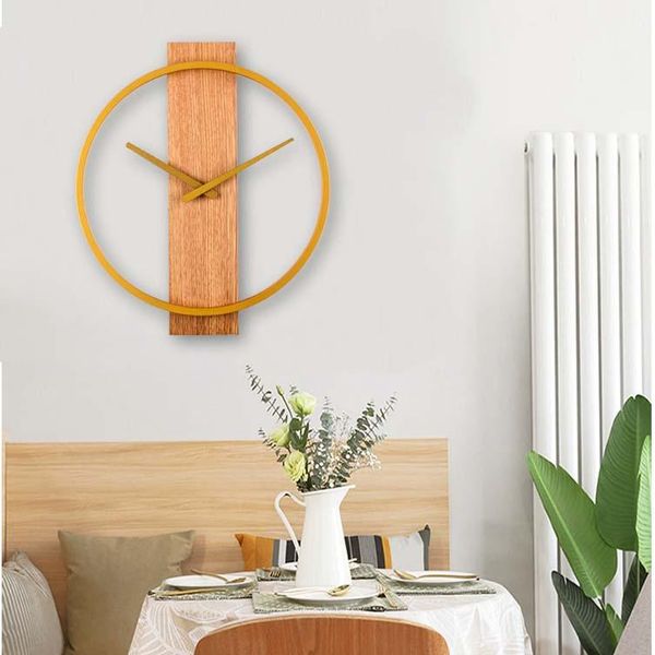 wall clocks 14 inch simple nordic clock wooden ultra silent bedroom living room modern golden quartz personality home decoration
wall clocks 14 inch simple nordic clock wooden ultra silent bedroom living room modern golden quartz personality home decoration