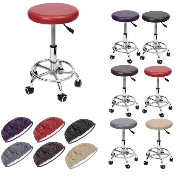 elastic pu leather round stool chair cover waterproof pump protector bar beauty salon small seat cushion sleeve covers
elastic pu leather round stool chair cover waterproof pump protector bar beauty salon small seat cushion sleeve covers