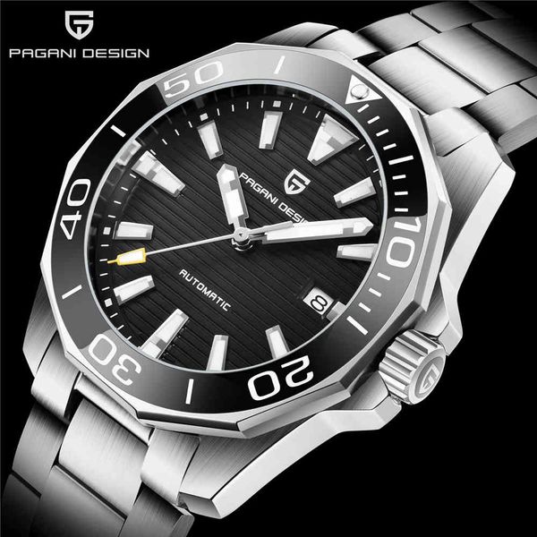 watch pagani design 2021 men automatic ceramic bezel waterproof sport mechanical wristwatch sapphire glass 304l steel, Slivery;brown
watch pagani design 2021 men automatic ceramic bezel waterproof sport mechanical wristwatch sapphire glass 304l steel, Slivery;brown