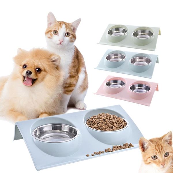 dog bowls & feeders stainless steel double pet bowl twin feeder station dish water cat
dog bowls & feeders stainless steel double pet bowl twin feeder station dish water cat