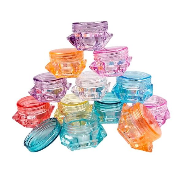 storage bottles & jars cosmetic sample container plastic clear pot with screw cap lid for eye shadow, nails, powder, jewelry
storage bottles & jars cosmetic sample container plastic clear pot with screw cap lid for eye shadow, nails, powder, jewelry