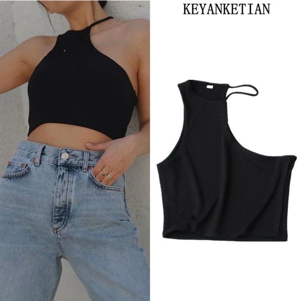 women's tanks & camis keyanketian short vest three-color asymmetric camisole slim chic fashion summer 2021, White
women's tanks & camis keyanketian short vest three-color asymmetric camisole slim chic fashion summer 2021, White