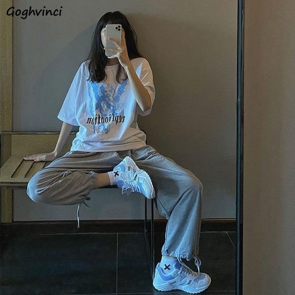 women's tracksuits 2 piece sets women street style korean harajuku print teens workout outfits casual all-match tee wide-leg high waist, Gray
women's tracksuits 2 piece sets women street style korean harajuku print teens workout outfits casual all-match tee wide-leg high waist, Gray