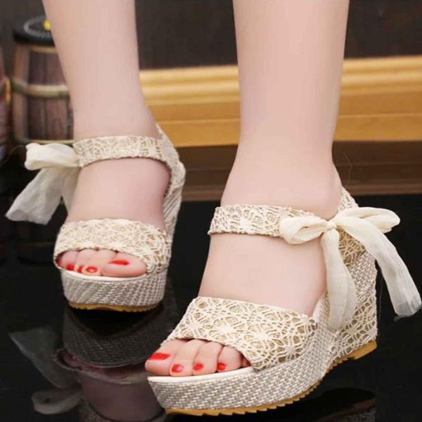 shoes women summer sweet flowers buckle open toe wedge sandals floral high-heeled platform, Black
shoes women summer sweet flowers buckle open toe wedge sandals floral high-heeled platform, Black