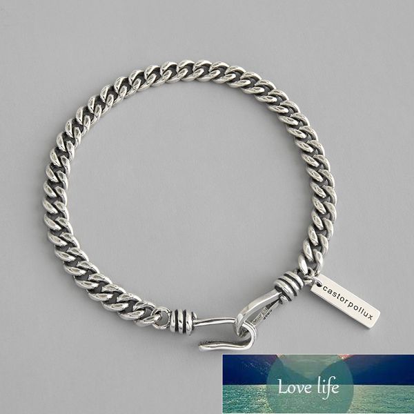 retro english letter tag thai silver color bracelet punk design couple bracelet for women men gifts s925 stamp s-b333, Golden;silver
retro english letter tag thai silver color bracelet punk design couple bracelet for women men gifts s925 stamp s-b333, Golden;silver