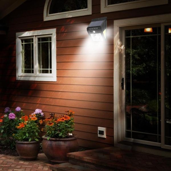 outdoor wall lamps 32led cob solar power motion sensor light waterproof induction mode standing bracket with back strap garden security lamp 
outdoor wall lamps 32led cob solar power motion sensor light waterproof induction mode standing bracket with back strap garden security lamp