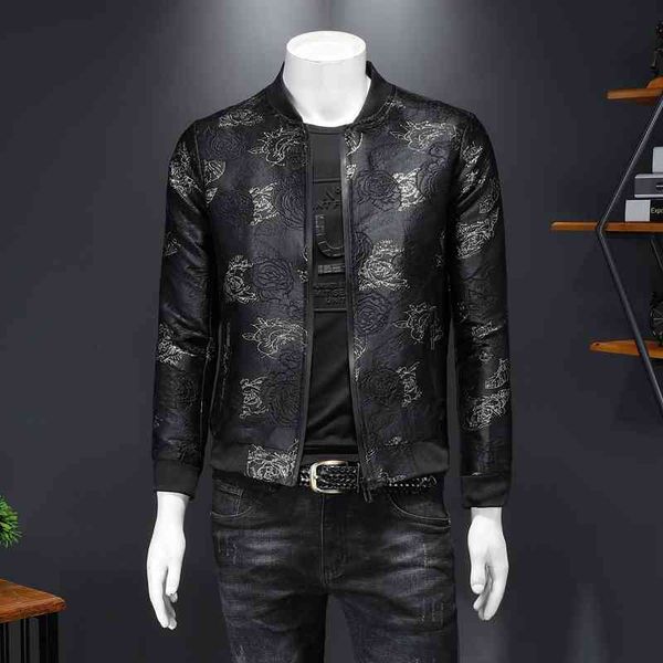 men's jackets autumn casaca hombre men floral korean jacquard bomber print mens ub8r, Black;brown
men's jackets autumn casaca hombre men floral korean jacquard bomber print mens ub8r, Black;brown