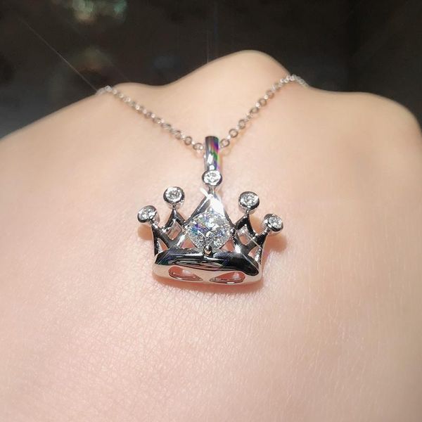 pendant necklaces korean trendy delicate silver plated crown for women shine white cz stone inlay fashion jewelry party gift
pendant necklaces korean trendy delicate silver plated crown for women shine white cz stone inlay fashion jewelry party gift
