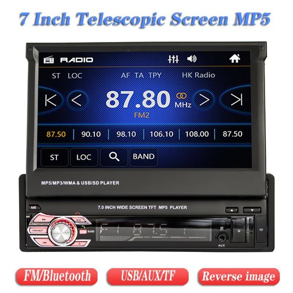car audio retractable 1 din radio stereo 7 inch mp5 player aux/usb/tf/fm/bluetooth tft hd digital screen
car audio retractable 1 din radio stereo 7 inch mp5 player aux/usb/tf/fm/bluetooth tft hd digital screen