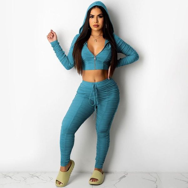 women's two piece pants fall clothes set women solid fashion zipper folds crop pants sets lounge vacation streetwear wholesale item, White
women's two piece pants fall clothes set women solid fashion zipper folds crop pants sets lounge vacation streetwear wholesale item, White
