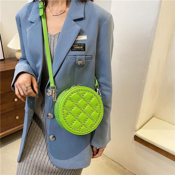 rivet designer round shape mini pu leather crossbody bags for women 2021 summer luxury female shoulder bag solid color handbags cross body
rivet designer round shape mini pu leather crossbody bags for women 2021 summer luxury female shoulder bag solid color handbags cross body