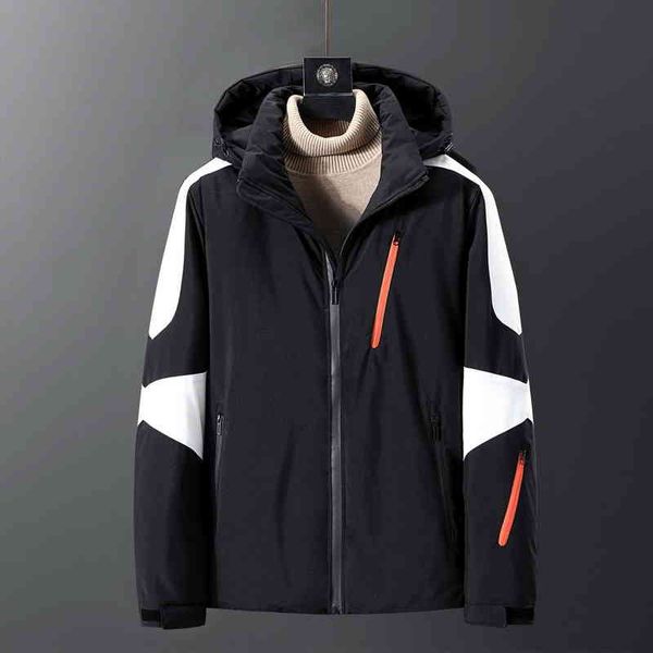 fall winter waterproof warm jackets white duck down removable hooded man coat men jacket parkas, Black
fall winter waterproof warm jackets white duck down removable hooded man coat men jacket parkas, Black