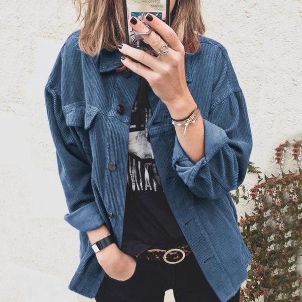 women's jackets vin beauty autumn 2021 long sleeve shirt corduroy solid color buttoned casual loose, Black;brown
women's jackets vin beauty autumn 2021 long sleeve shirt corduroy solid color buttoned casual loose, Black;brown
