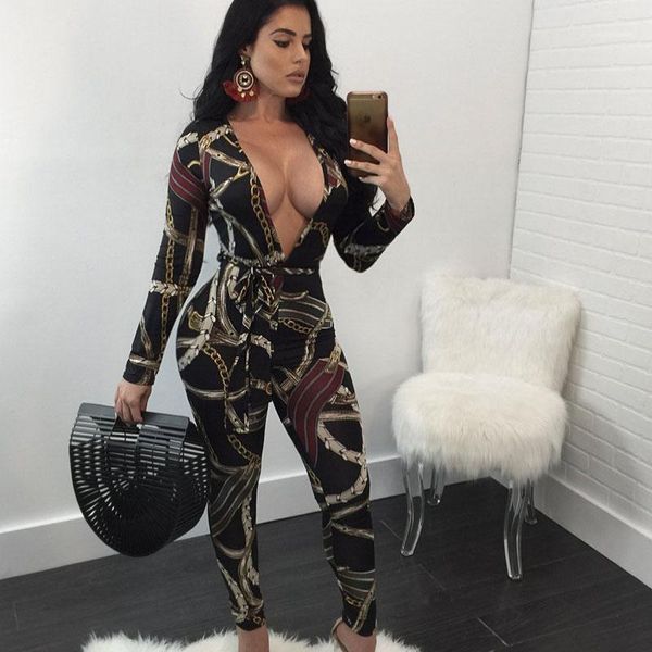 women's jumpsuits & rompers fashion digital print jumpsuit long sleeve deep v-neck skinny bodysuit plus size overalls ropa, Black;white
women's jumpsuits & rompers fashion digital print jumpsuit long sleeve deep v-neck skinny bodysuit plus size overalls ropa, Black;white