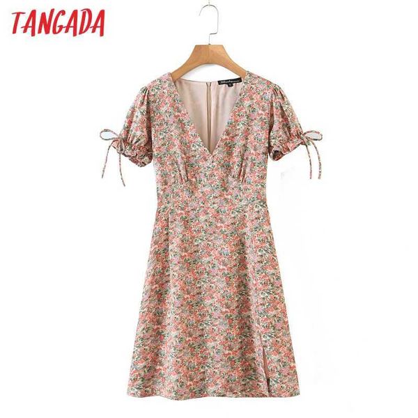tangada french style summer women floral chiffon dress bow short sleeve ladies mini dress vestidos dz7 210609, Black;gray
tangada french style summer women floral chiffon dress bow short sleeve ladies mini dress vestidos dz7 210609, Black;gray