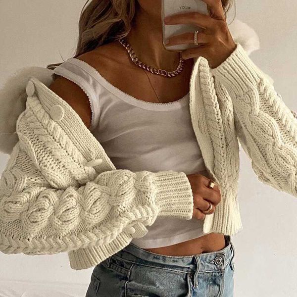 women's knits & tees vintage spliced shaggy faux fur lapel knitting cardigan women button long sleeve crop sweater twist stri c644, White
women's knits & tees vintage spliced shaggy faux fur lapel knitting cardigan women button long sleeve crop sweater twist stri c644, White