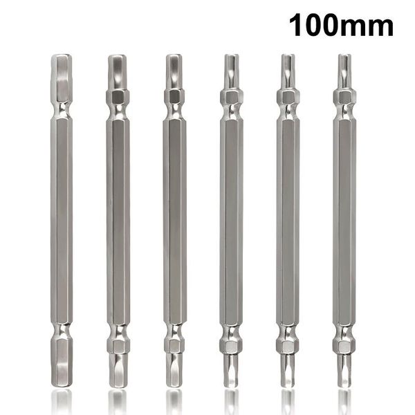 

6pcs electric allen wrench set 65mm/100mm long s2 steel hex head drill bits magnetic key screwdriver hand tools
