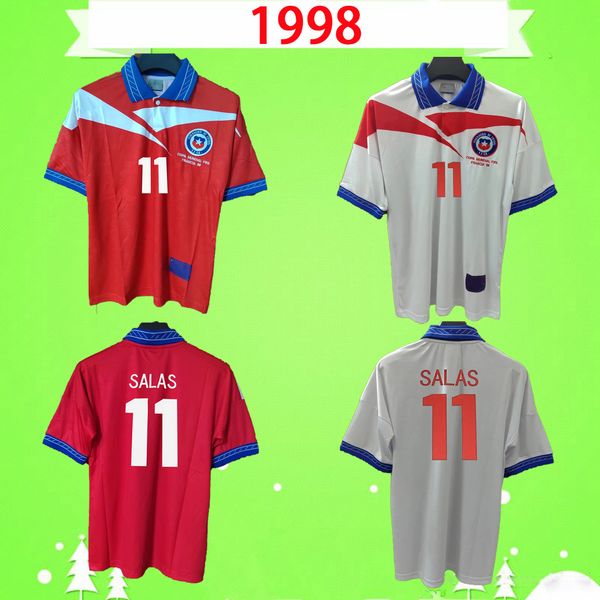 1998 retro chile soccer jersey 98 home red vintage football shirts classic uniform #11 salas zamorano neira rozental acuna sierra away white, Black;yellow
1998 retro chile soccer jersey 98 home red vintage football shirts classic uniform #11 salas zamorano neira rozental acuna sierra away white, Black;yellow