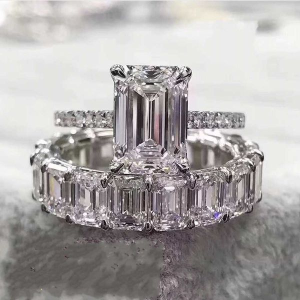 luxury 100% 925 sterling silver created emerald cut diamond wedding engagement cocktail women band ring fine jewelry, Golden;silver
luxury 100% 925 sterling silver created emerald cut diamond wedding engagement cocktail women band ring fine jewelry, Golden;silver