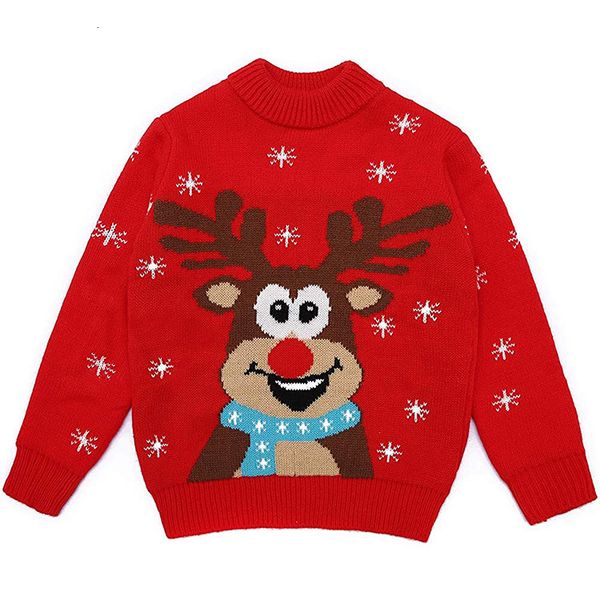 christmas elk chilen's sweater boys' and girls' jacquard reindeer, White;black
christmas elk chilen's sweater boys' and girls' jacquard reindeer, White;black