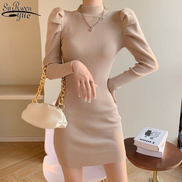 european and american imperial sister style bubble long sleeve knitted bottoming dress for women early spring vestidos 12744 210417, Black;gray
european and american imperial sister style bubble long sleeve knitted bottoming dress for women early spring vestidos 12744 210417, Black;gray