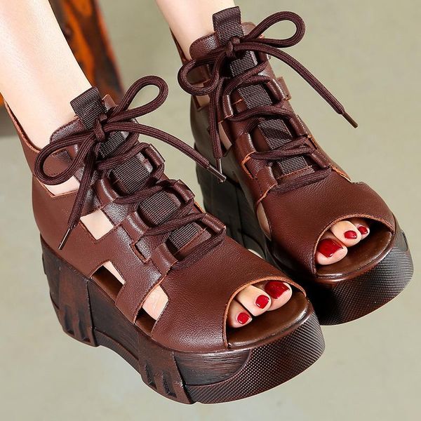 sandals roman style wedges heel back zipper national mother shoes platform lace up fashion comfortable open toe women, Black
sandals roman style wedges heel back zipper national mother shoes platform lace up fashion comfortable open toe women, Black