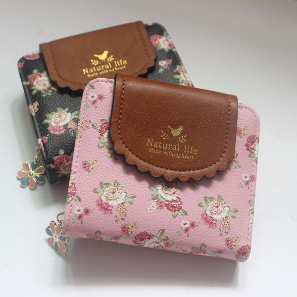 wallets rural small fresh floral bag cover buckle flower zipper short women's wallet, Red;black
wallets rural small fresh floral bag cover buckle flower zipper short women's wallet, Red;black