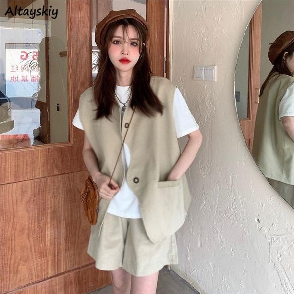 women's tracksuits short sets women summer 2021 fashion casual loose wide leg sleeveless solid all-match ins chic simple outwear 2 piec, Gray
women's tracksuits short sets women summer 2021 fashion casual loose wide leg sleeveless solid all-match ins chic simple outwear 2 piec, Gray