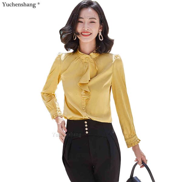 women's blouses & shirts casual yellow pink white green blouse women girl s-5xl stand collar solid ruffle silk shirt 5cyd
women's blouses & shirts casual yellow pink white green blouse women girl s-5xl stand collar solid ruffle silk shirt 5cyd