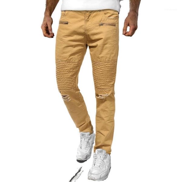 spring folds ripped zipper jeans fashion jeansy casual pantalon homme three-color optional straight denim trousers men's, Blue
spring folds ripped zipper jeans fashion jeansy casual pantalon homme three-color optional straight denim trousers men's, Blue