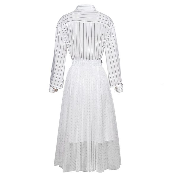 ladies skirt grade designer clothing sets spring summer suit women long sleeve striped shirt+sequined beading a-line skirt 2pc, White
ladies skirt grade designer clothing sets spring summer suit women long sleeve striped shirt+sequined beading a-line skirt 2pc, White