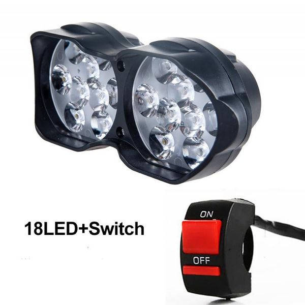 car headlights 1pc 18 led motorcycle lamp 30w 3000lm assembly spotlight 6500k white 9-85v waterproof
car headlights 1pc 18 led motorcycle lamp 30w 3000lm assembly spotlight 6500k white 9-85v waterproof