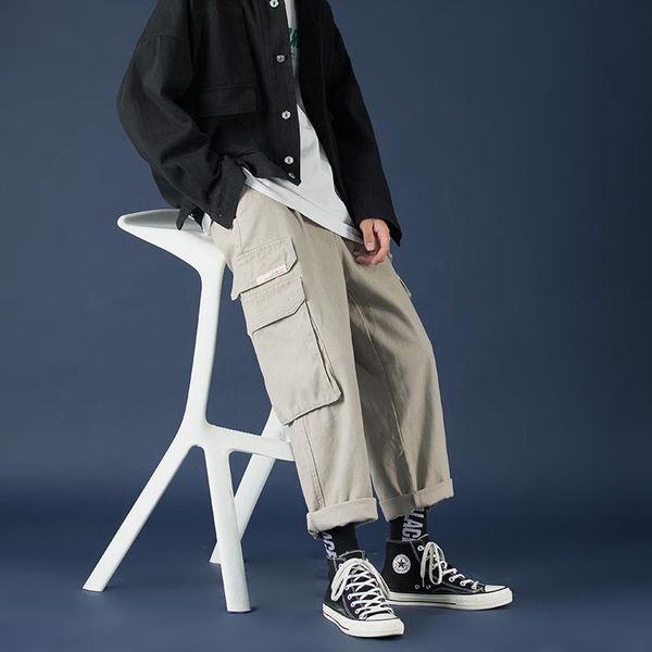 autumn and winter youth multi-pocket loose overalls fashion casual solid color straight leg pants black / khaki men's
autumn and winter youth multi-pocket loose overalls fashion casual solid color straight leg pants black / khaki men's