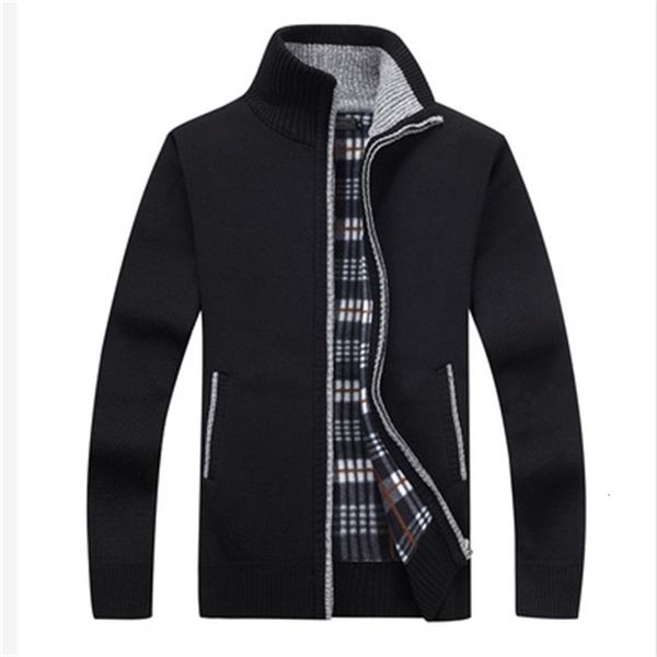 new men fleece sweater casual style stand collar cotton material thin wool warm thick sweatercoat autumn winter cardigan with pocket, White;black
new men fleece sweater casual style stand collar cotton material thin wool warm thick sweatercoat autumn winter cardigan with pocket, White;black